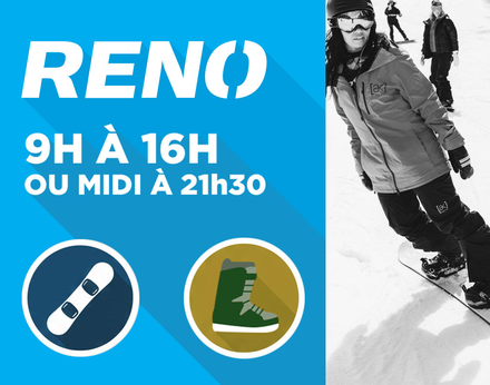 Snowboard set - 24-59 years old 9h to 16h ou 12pm to 9:30pm