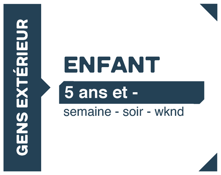 Abonnement Tout Temps 5 ans et moins | Gens de l'extérieur