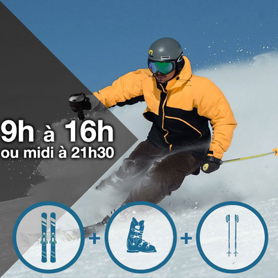 Ski set - 23-59 years / 9am to 4pm or 12pm to 9:30pm