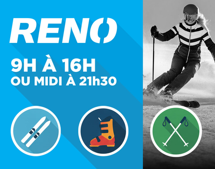 Ensemble de ski- 60 ans et + / 9h à 16h ou midi à 21h30