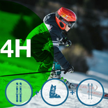 Ensemble de ski-  6-12 ans 4 h