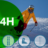 Ensemble de ski - 60 ans et + 4h Débutant