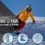 Ensemble de ski- 60 ans et + / 9h à 16h ou midi à 21h30