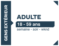 Abonnement Tout Temps 18 à 59 ans | Gens de l'extérieur