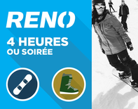 Snowboard set - 23-59 years old 4 h or 4pm to 9:30h