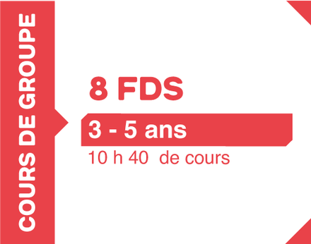 Cours de groupe 8 fds - Ski - Mini-Viking 3-5 ans