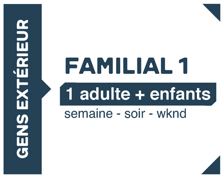 Abonnement Tout Temps Familial 1 adulte et tous les enfants | Gens de l'extérieur