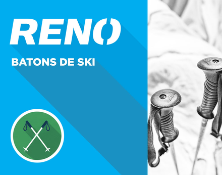 Pair de bâtons de skis