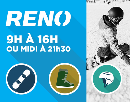 Ensemble de planche à neige- 5 ans et moins 9h à 16h ou midi à 21h30