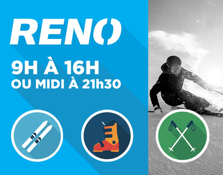 Ensemble de ski- 13-23 ans / 9h à 16h ou midi à 21h30