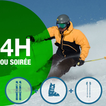 Ensemble de ski-23-59 ans / 4 h ou 16h à 21h30