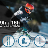Ski set - 6-12 years / 9am to 4pm or 12pm to 9:30pm