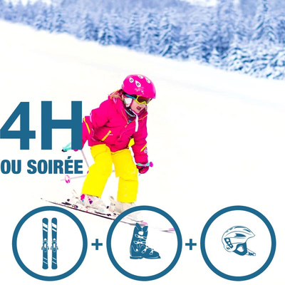 Ensemble de ski 5 ans et moins / 4 heures ou 16h à 21h30