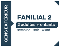 Abonnement Tout Temps Familial 2 adultes | Gens de l'extérieur