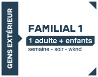 Abonnement Tout Temps Familial 1 adulte | Gens de l'extérieur