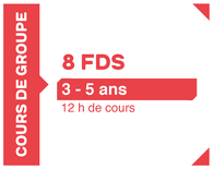 Cours de groupe 8 fds - Ski, 3-5 ans