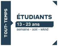 Abonnement Tout Temps - 13 à 23 ans