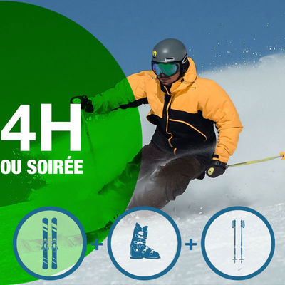 Ski set-23-59 years / 4 hours or 4pm to 9:30pm